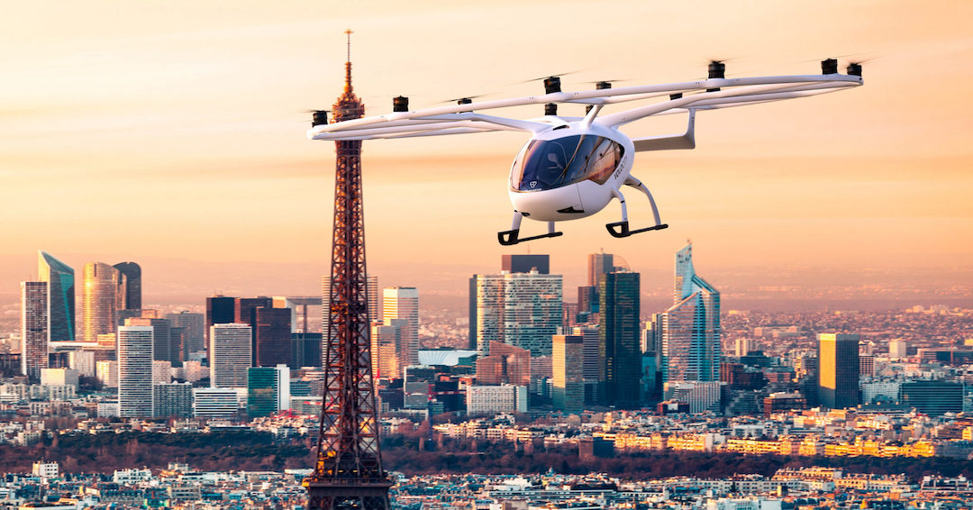 Taxi volant France. (Crédits : Volocopter)
